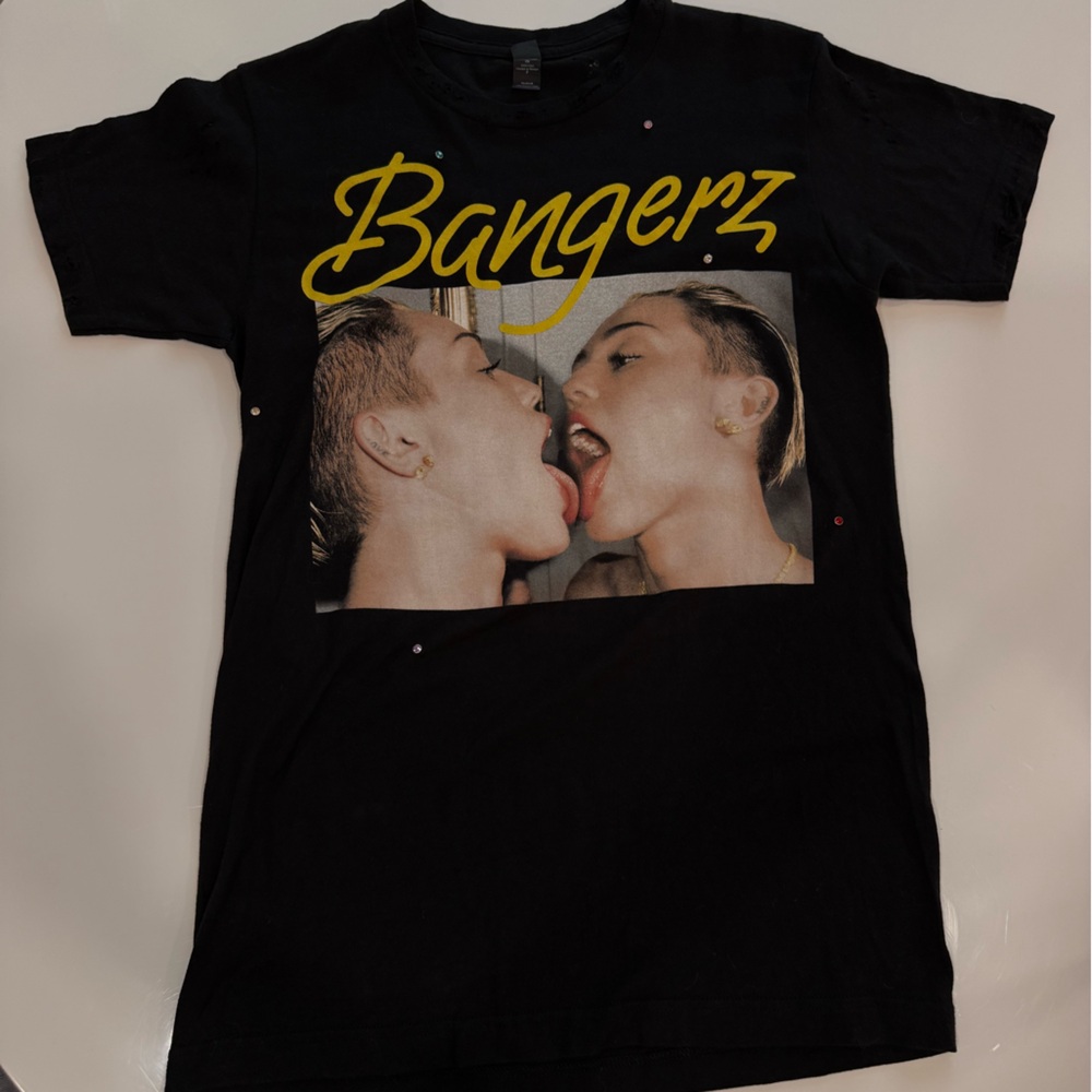 Miley Cyrus Distressed Re-worked Tour Tee!
